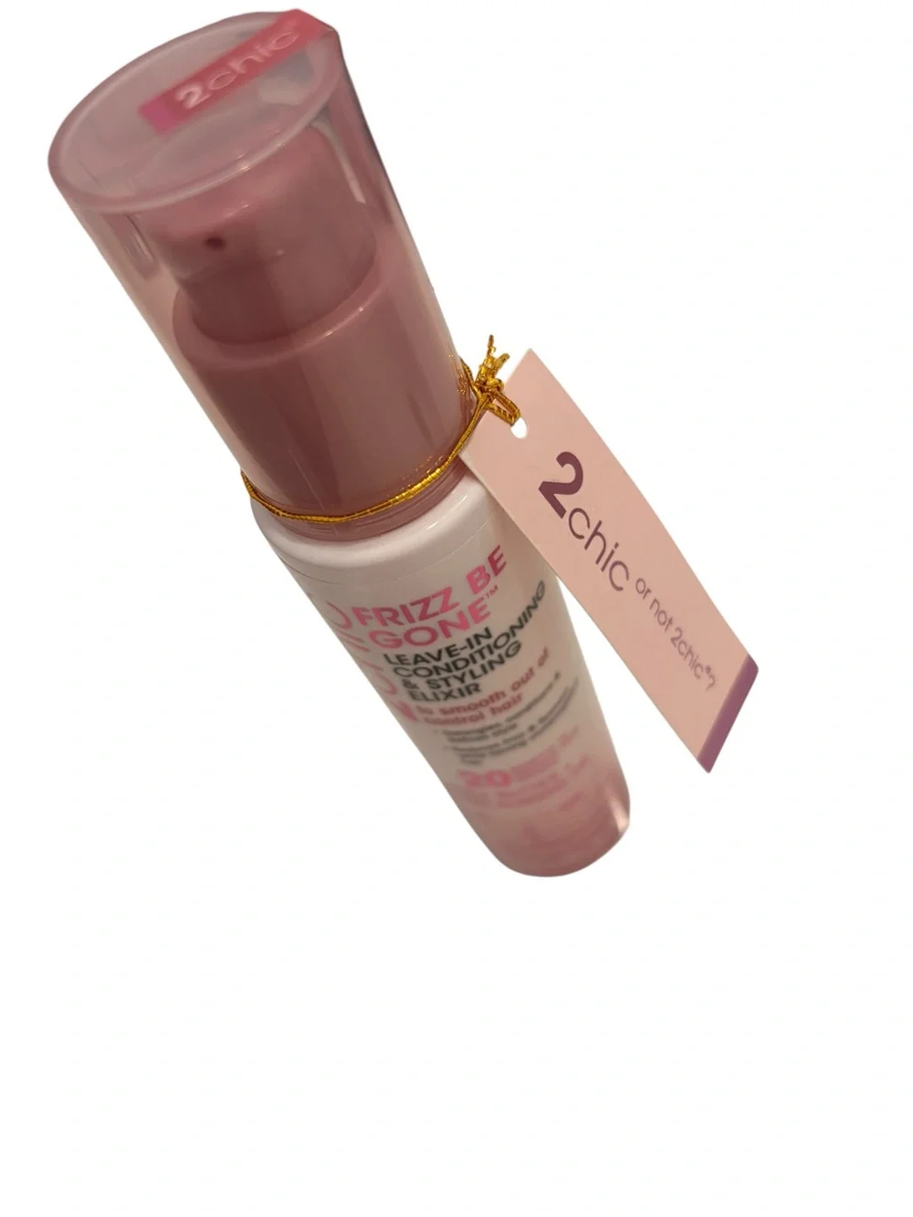 NWT- 2 Chic Frizz Be Gone Leave-In Conditioning Elixir - Pink